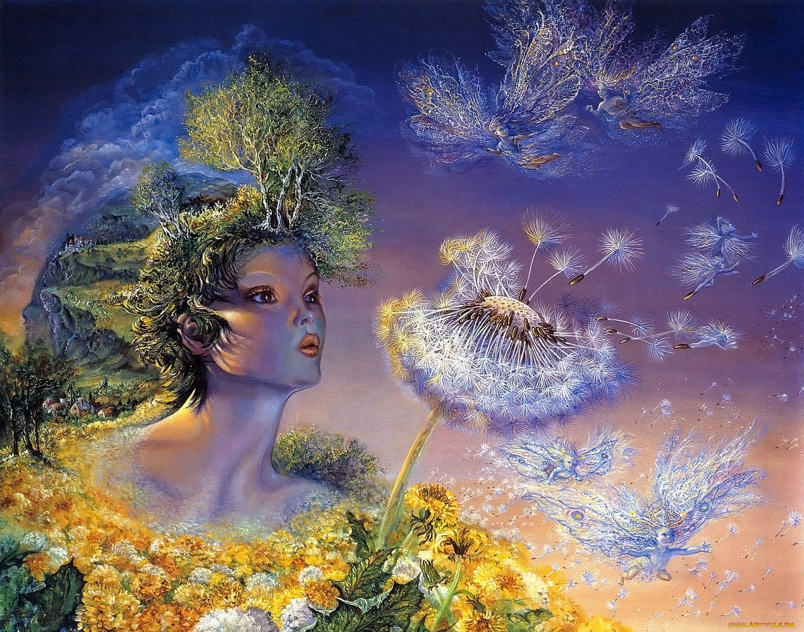 Воображение цветы. Художница фэнтези Жозефины Уолл. Зачарованные миры Жозефины Уолл.